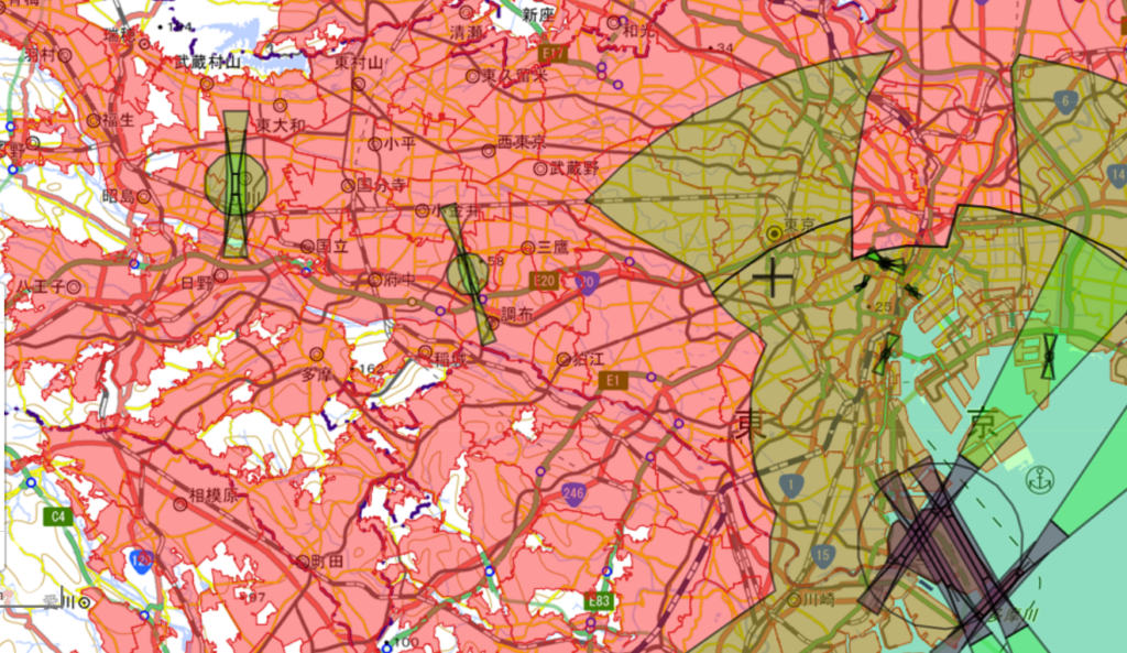 東京都の地理院地図